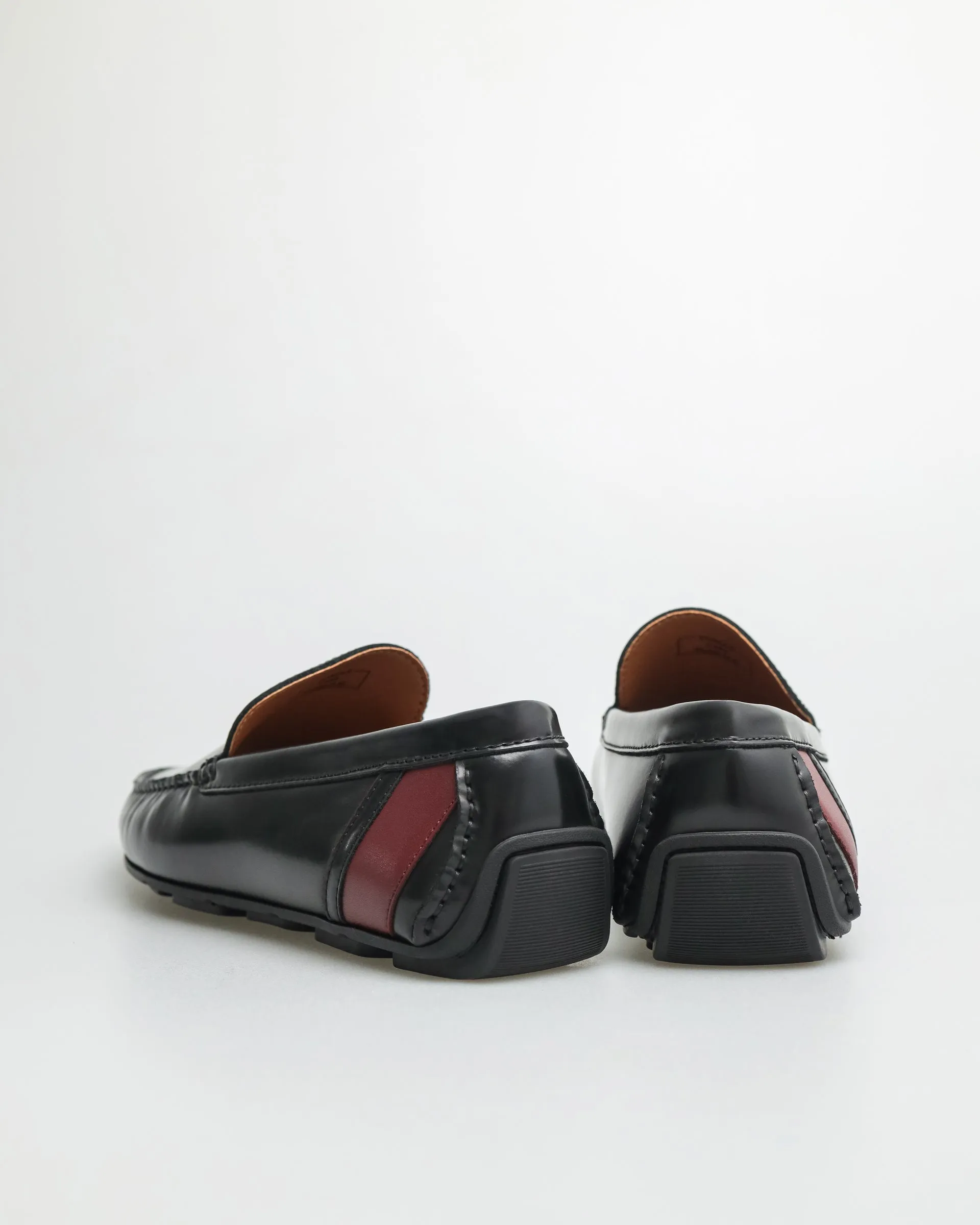 C486 Black Men's Plain Moccasins by Tomaz