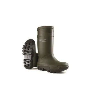 C662933 purofort thermo + full safety wellington / mens boots / safety wellingtons green Dunlop