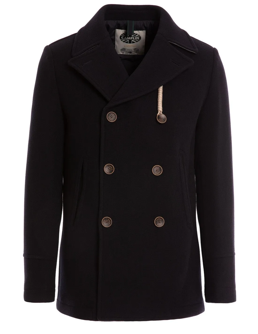 Cappotto uomo nero Camplin AI22 Peacoat Island 382611