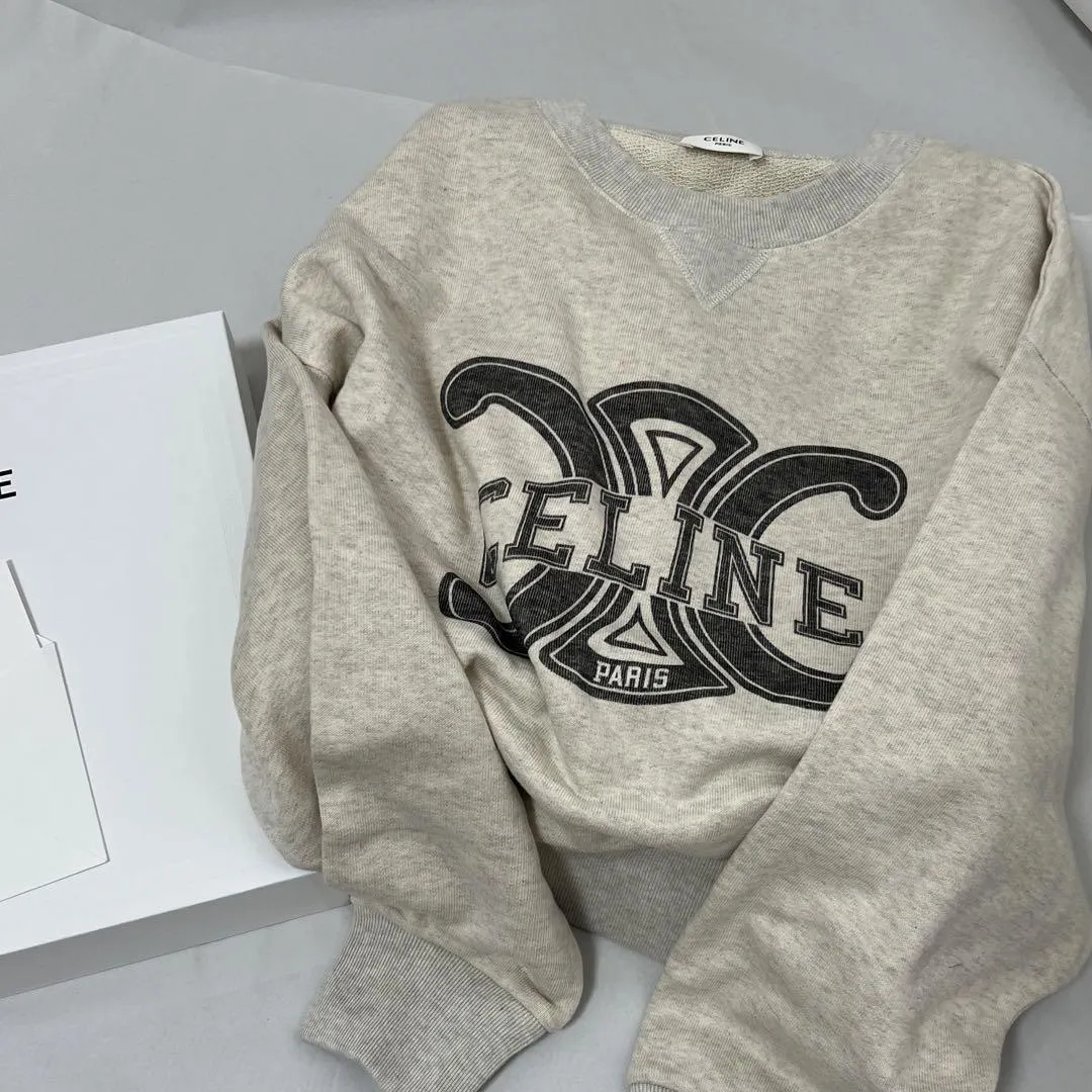 CELINE | COTTON FLEECE TRIOMPHE SWEATSHIRT