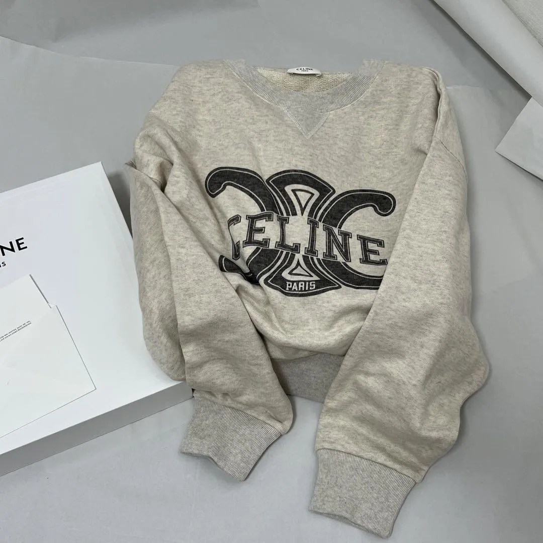 CELINE | COTTON FLEECE TRIOMPHE SWEATSHIRT