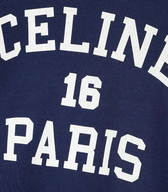 CELINE sweatshirt Paris 16 cotton fleece.