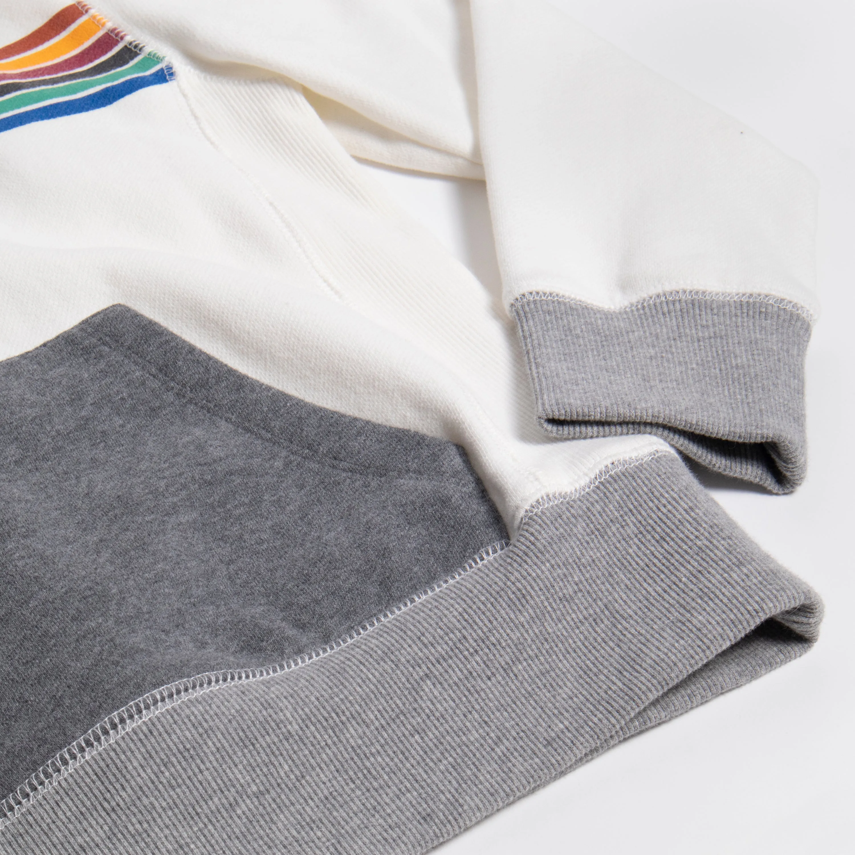 Chest Stripe Color Block Hoodie