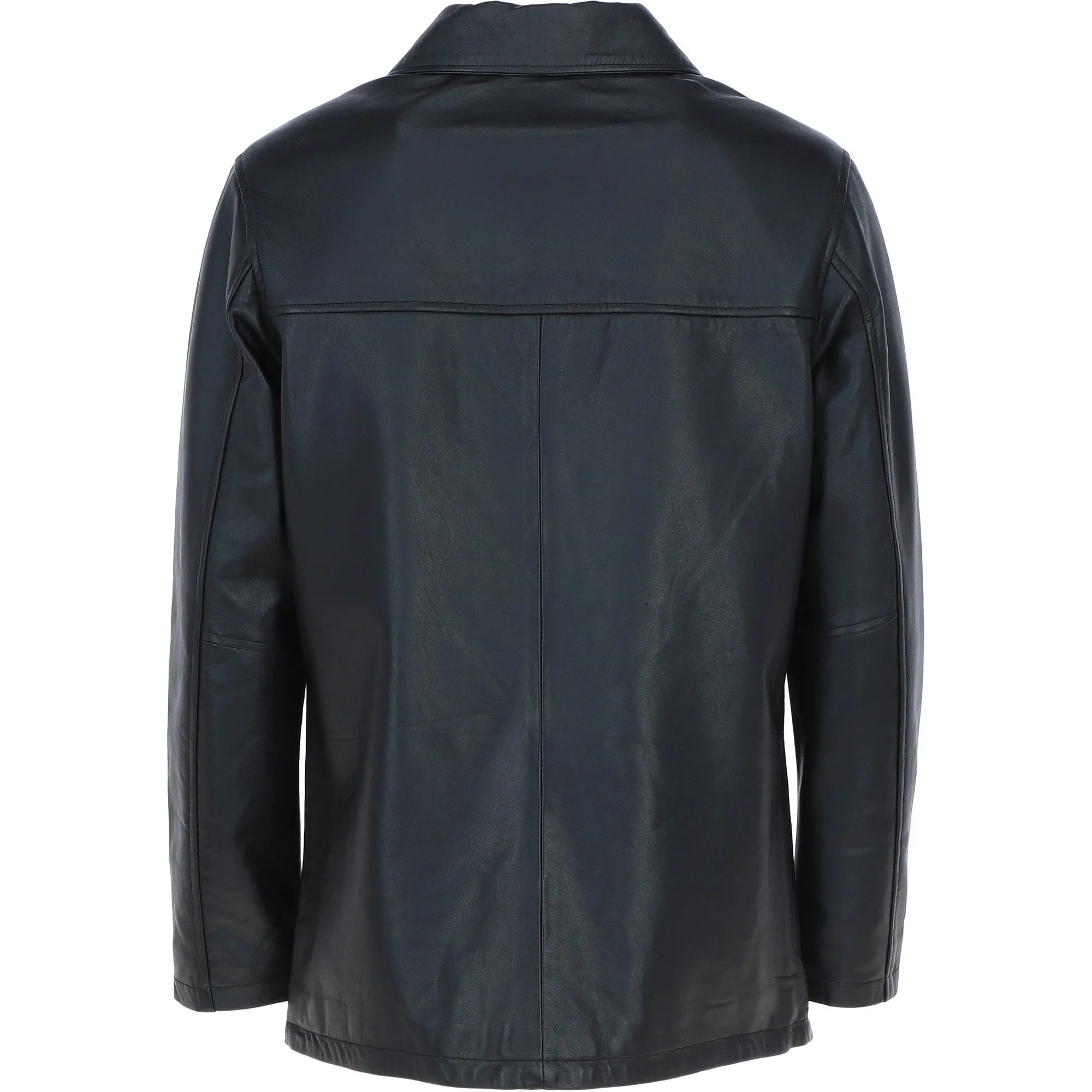 Classic Ashwood Men's Black Leather Jacket: AWM-REEFER