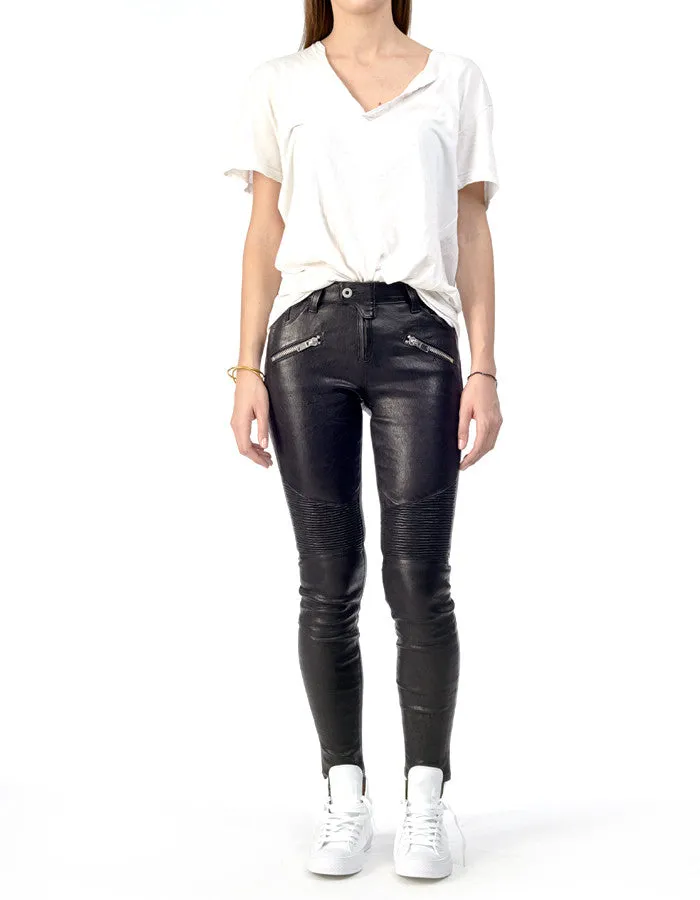 COCO Stretch Leather Skinny Pants