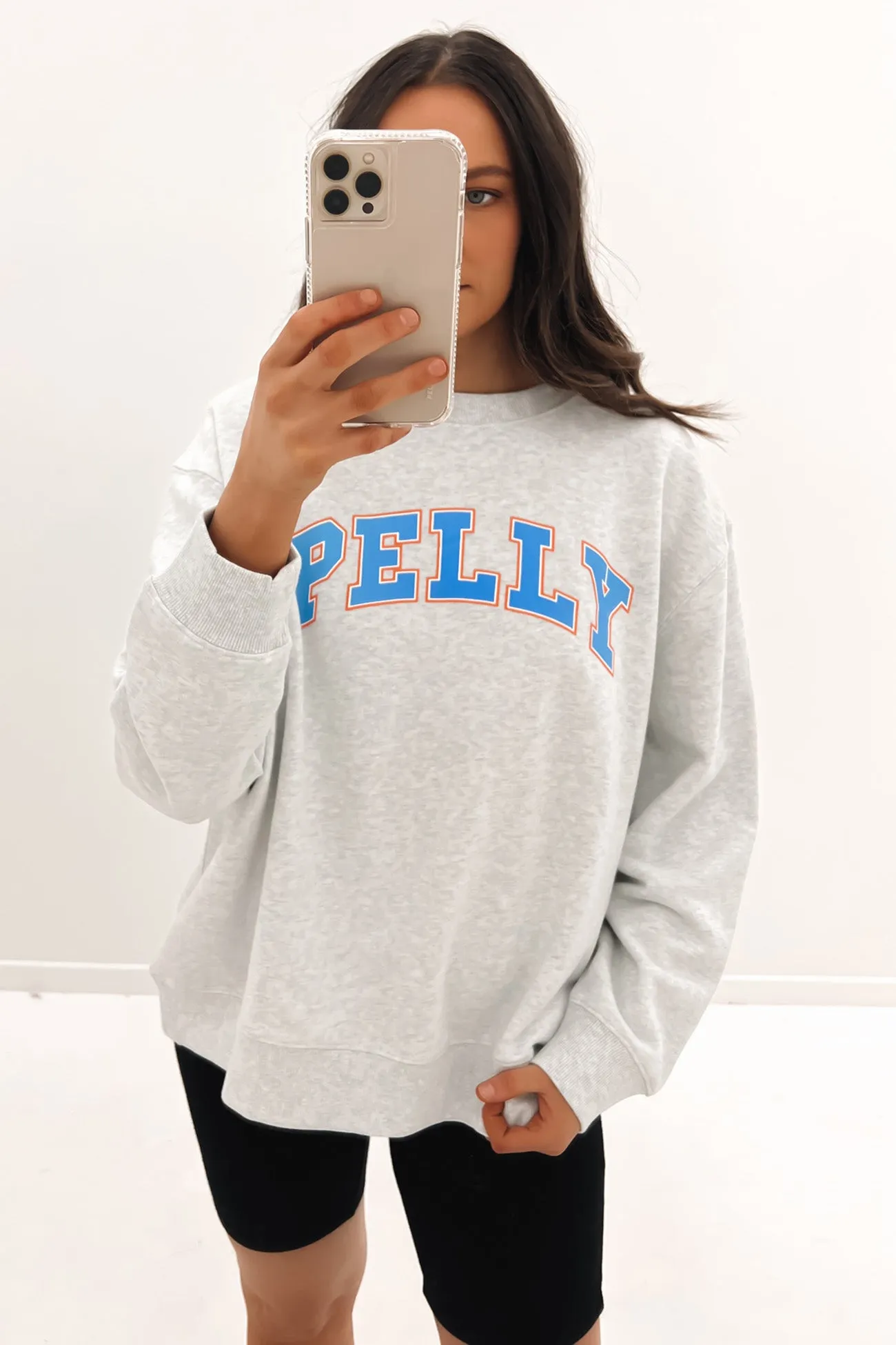 Collegiate Pelly Sweater White Marle