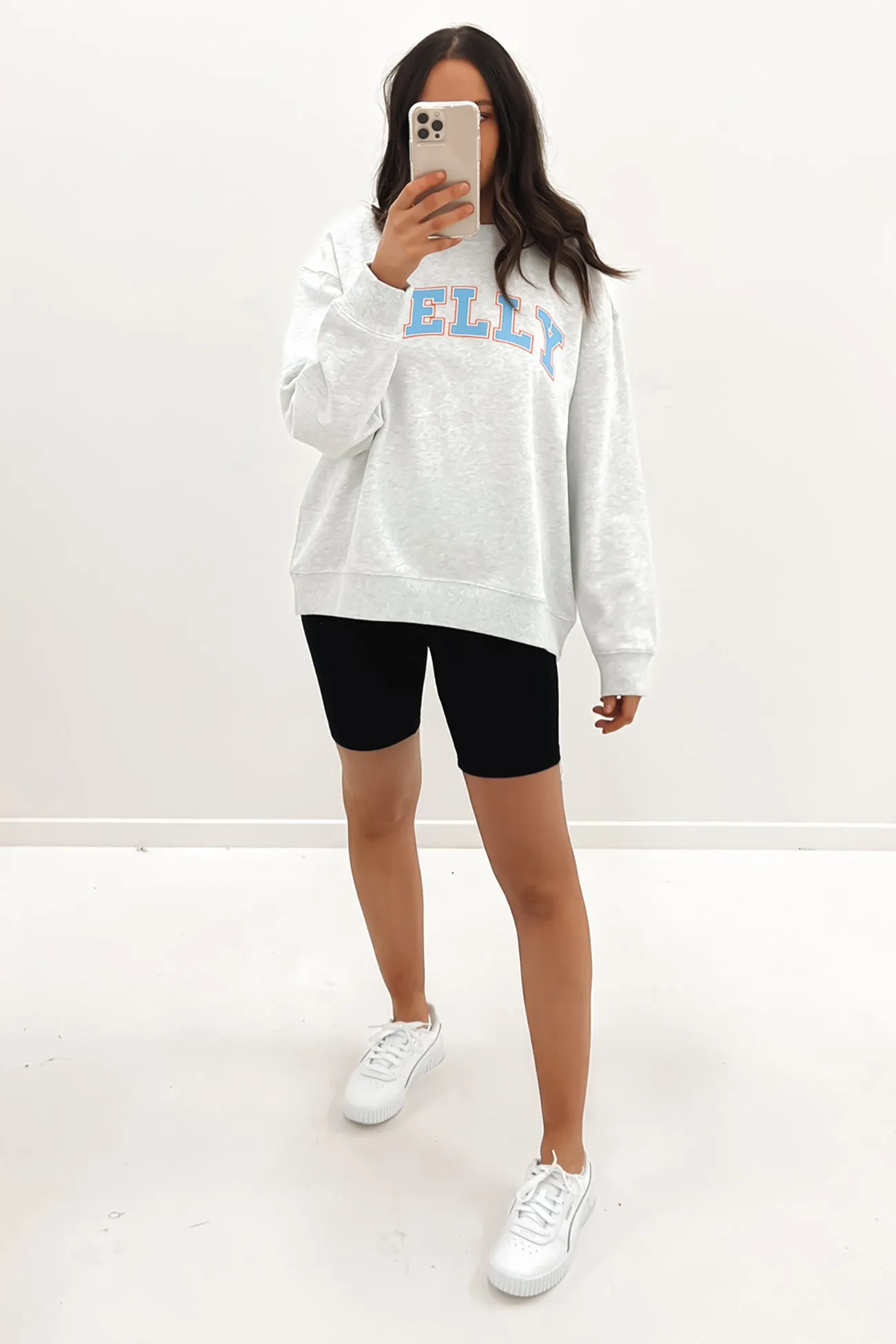 Collegiate Pelly Sweater White Marle