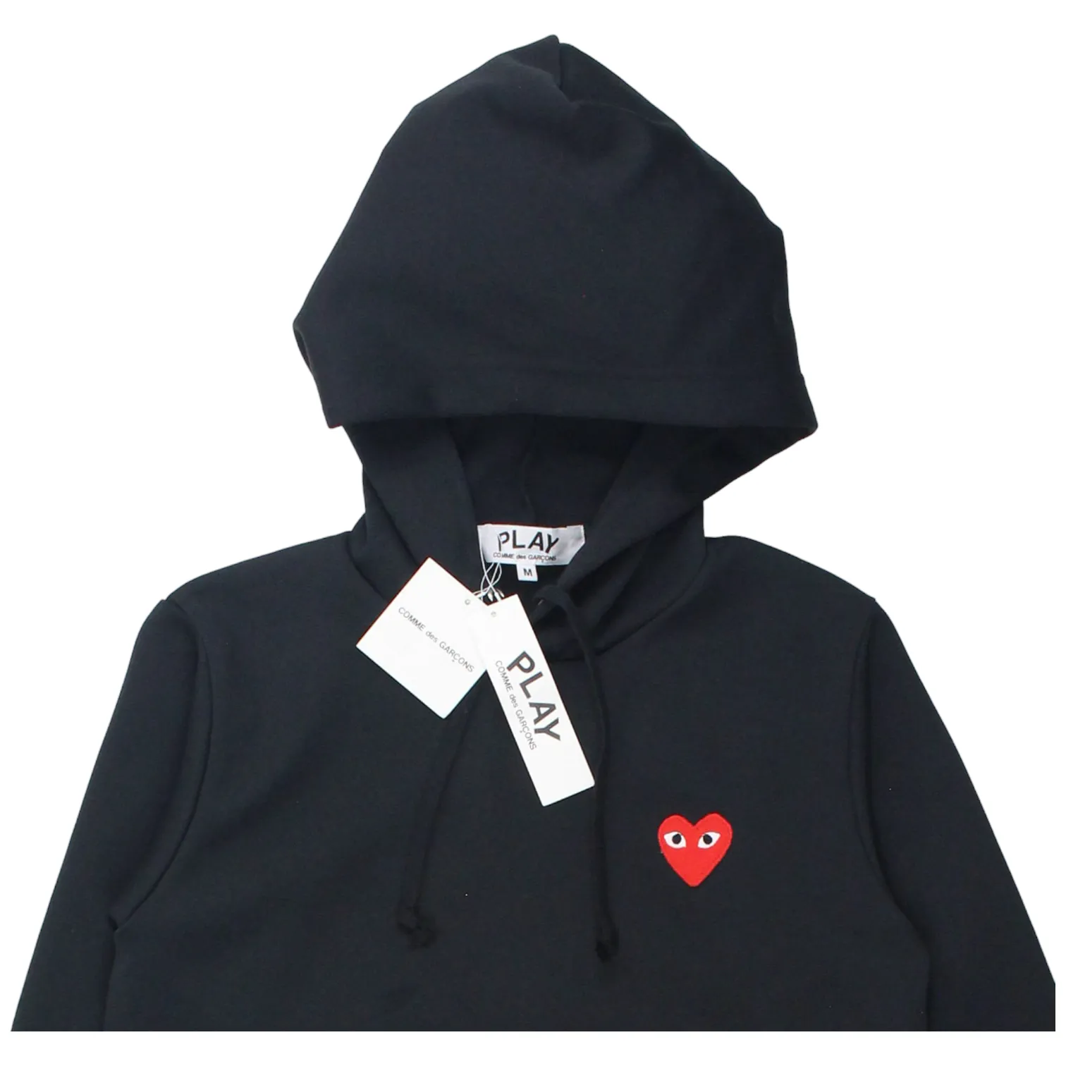 Comme Des Garcons Black Play Hoodie