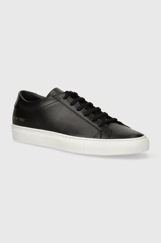 Common Projects leather sneakers Achilles Low White Sole black color 1658