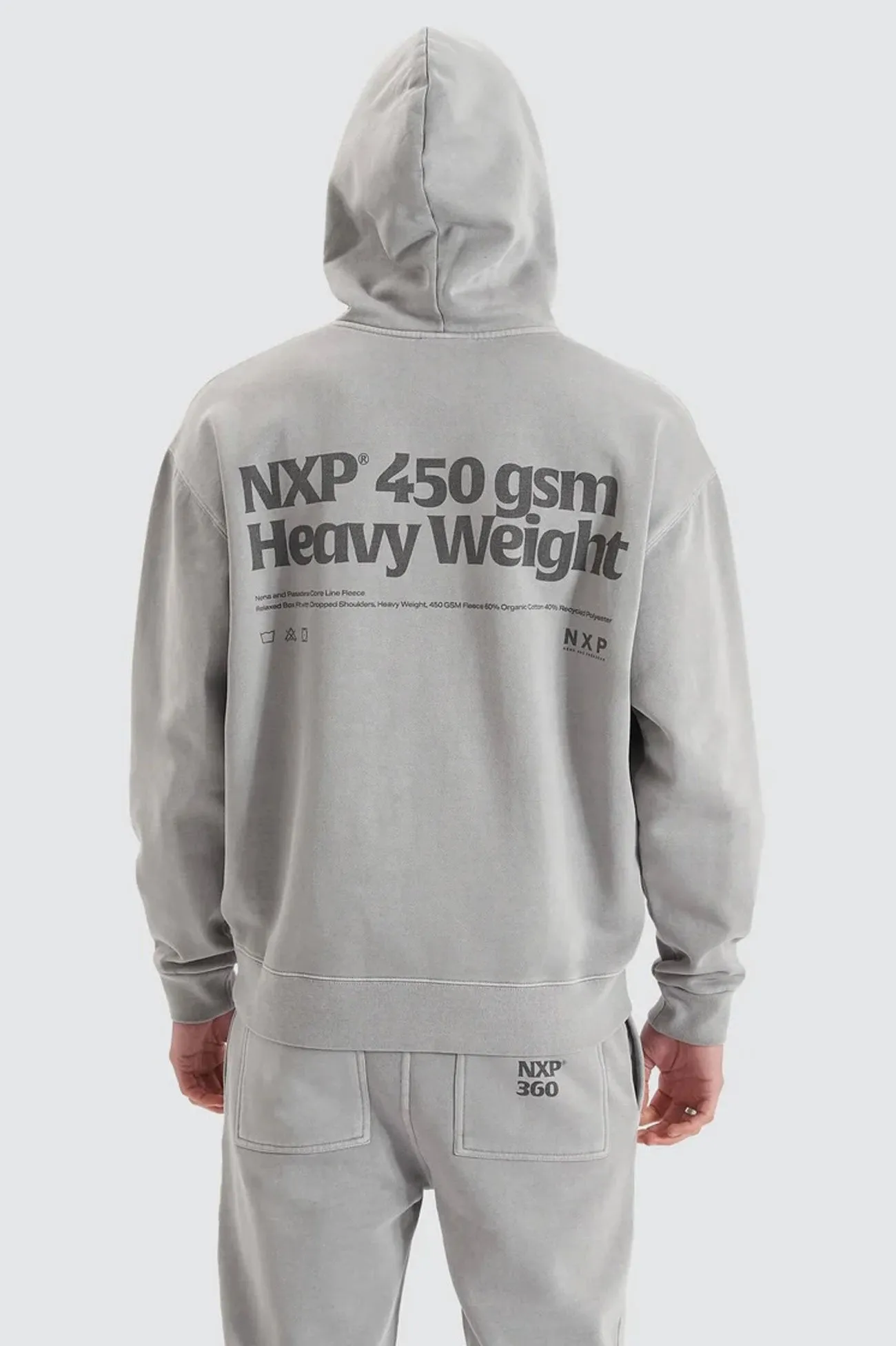 Core Line Heavy Box Fit Hooded Sweater Pigment Alloy