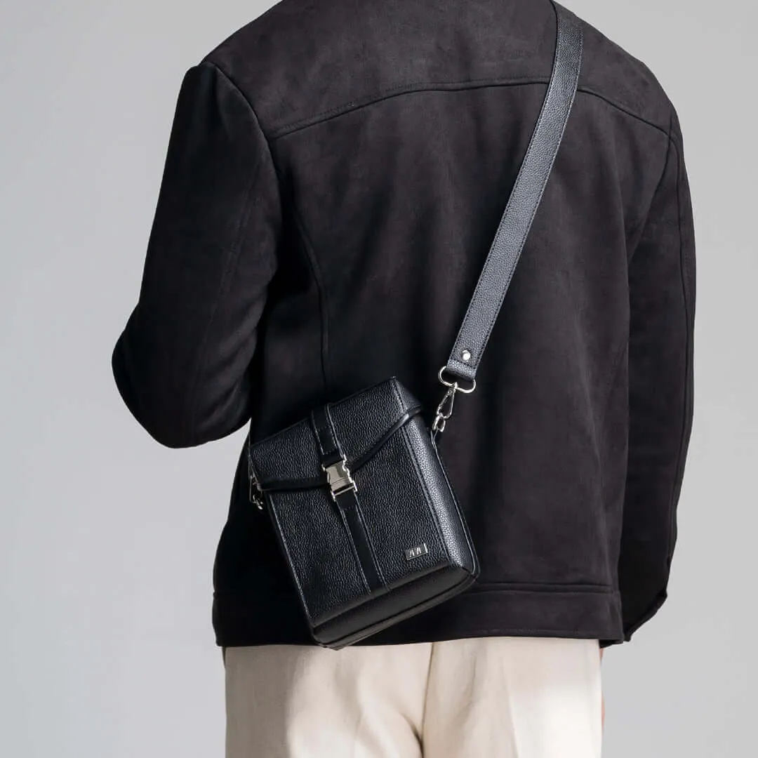 Cruz Crossbody Bag - Black Pebble