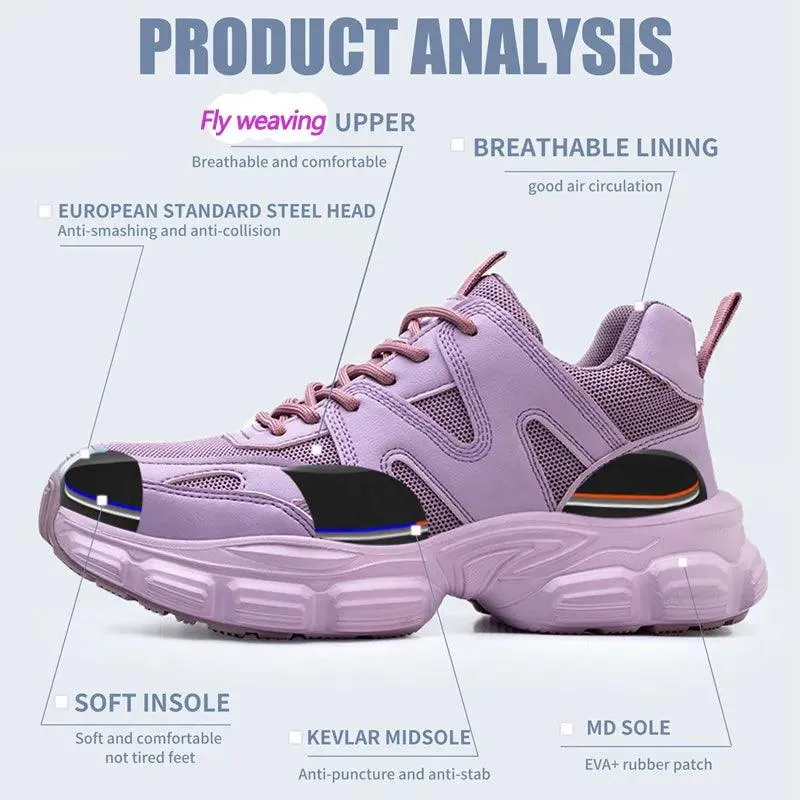 CS343 Safety Work Sneakers: Casual Shoes for Men and Women.