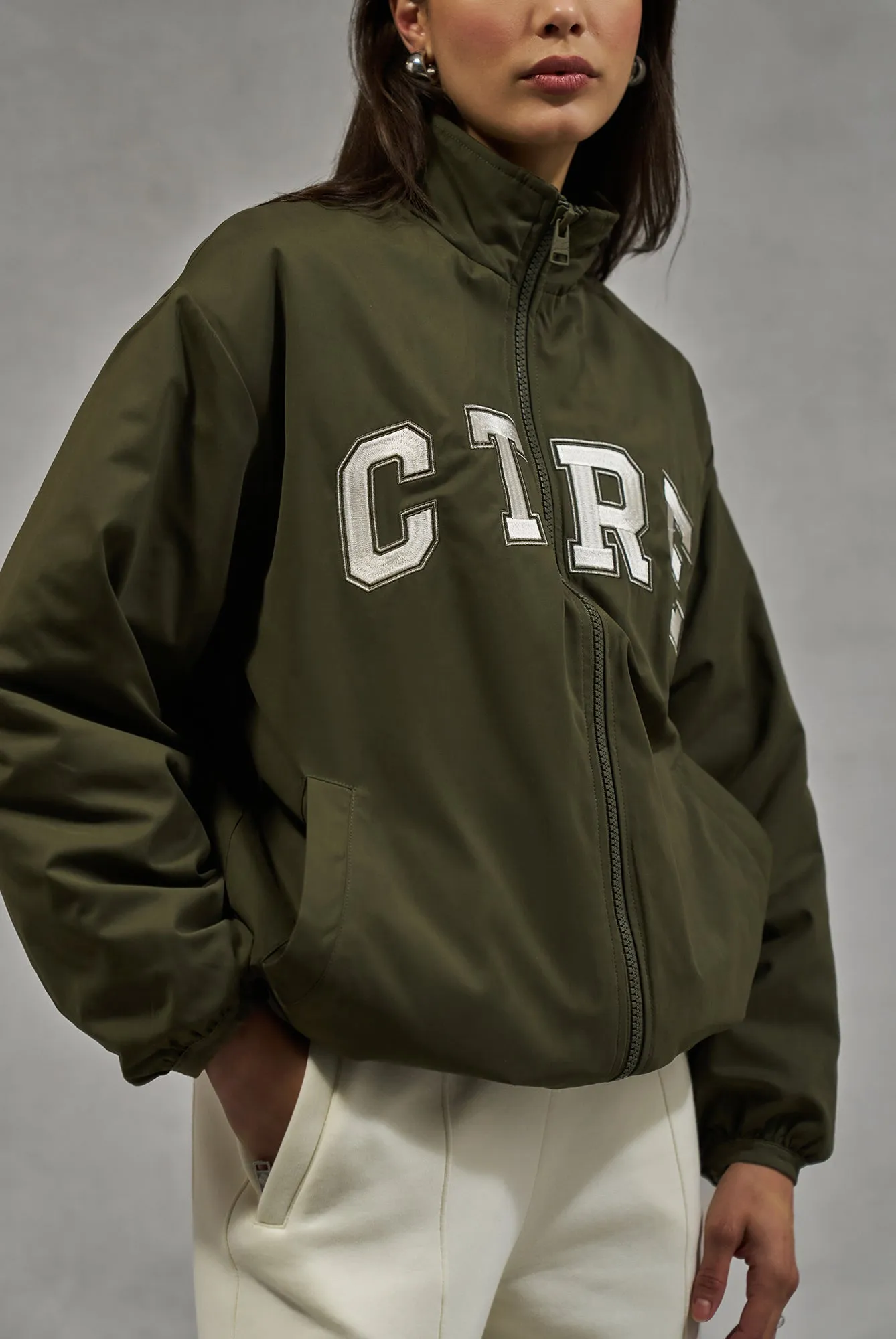 CTRE TRACK JACKET - KHAKI