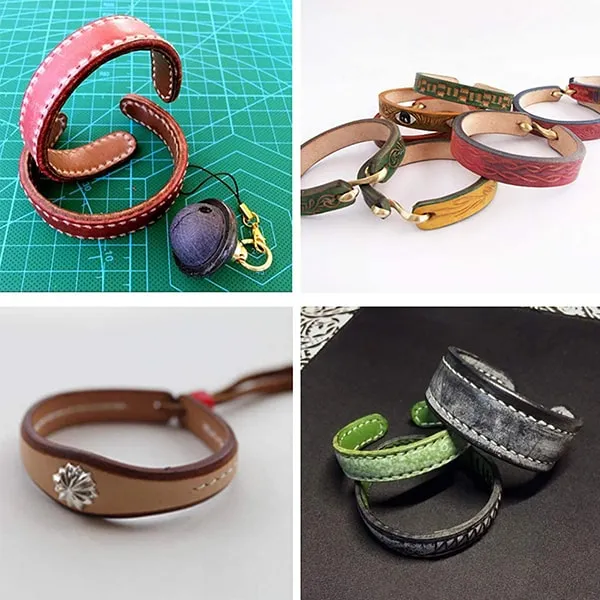 DIY Leather Bracelet Blanks 10 Pieces