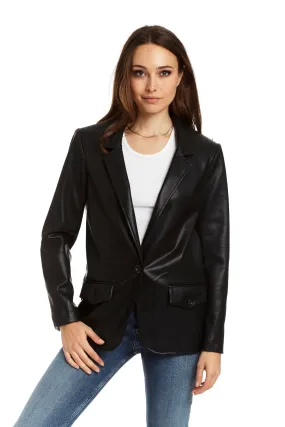 Drew Rena Vegan Leather Blazer - Buy Now at Best Price