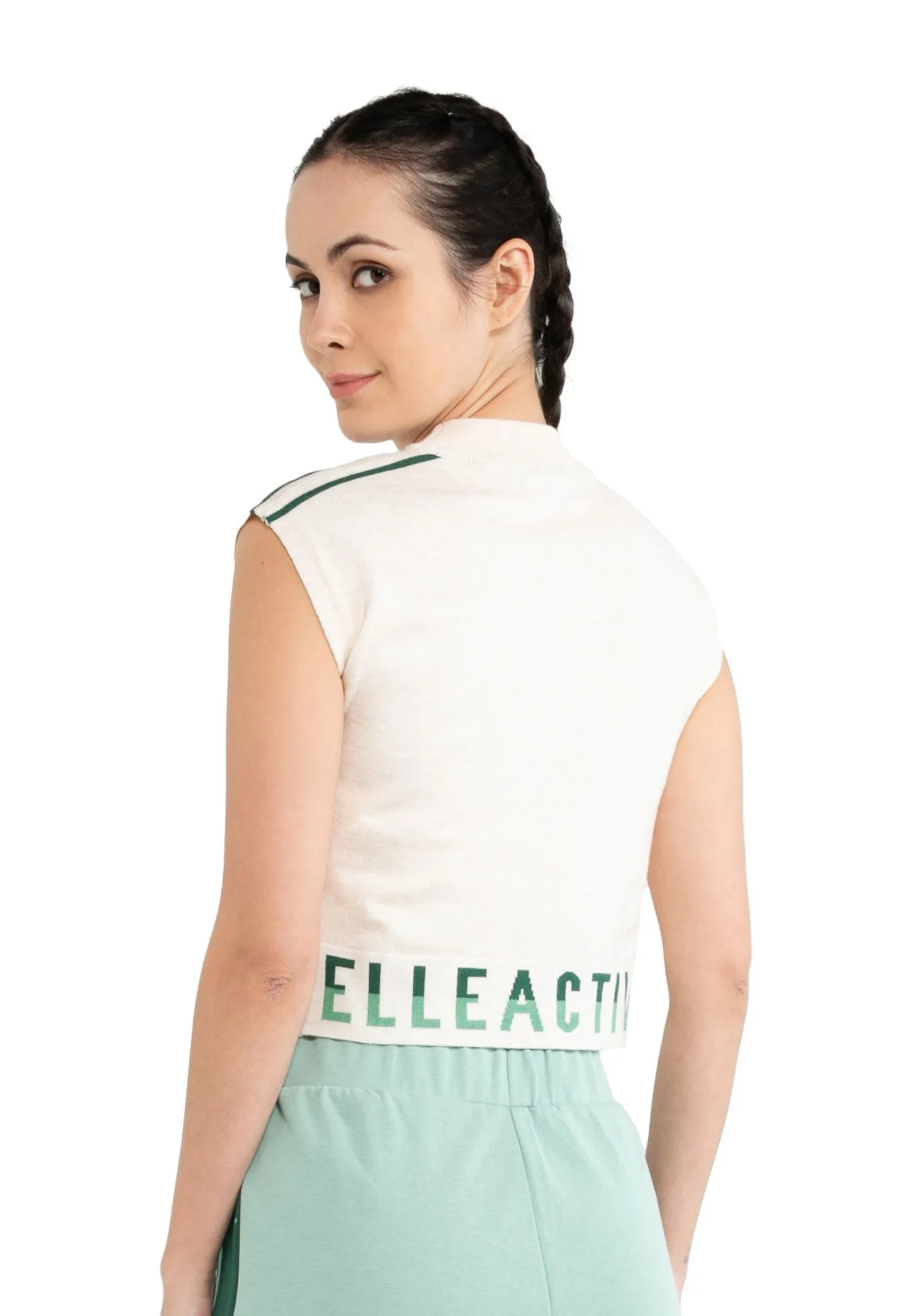 ELLE Sleeveless Mock Neck Top