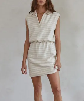 Erie Soft Stripe Dress Natural - Buy Online Now