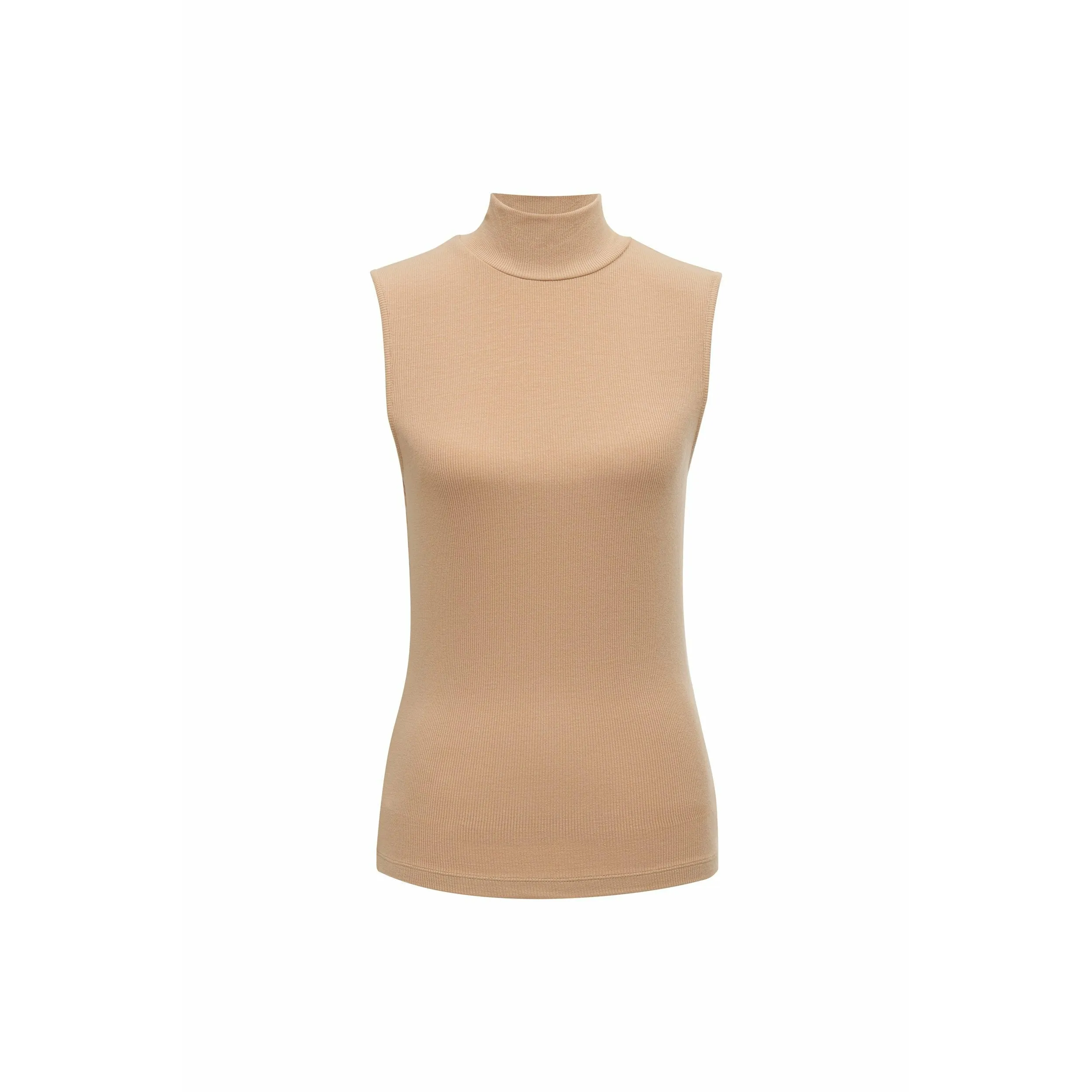 Essential Sleeveless Mock Neck Top