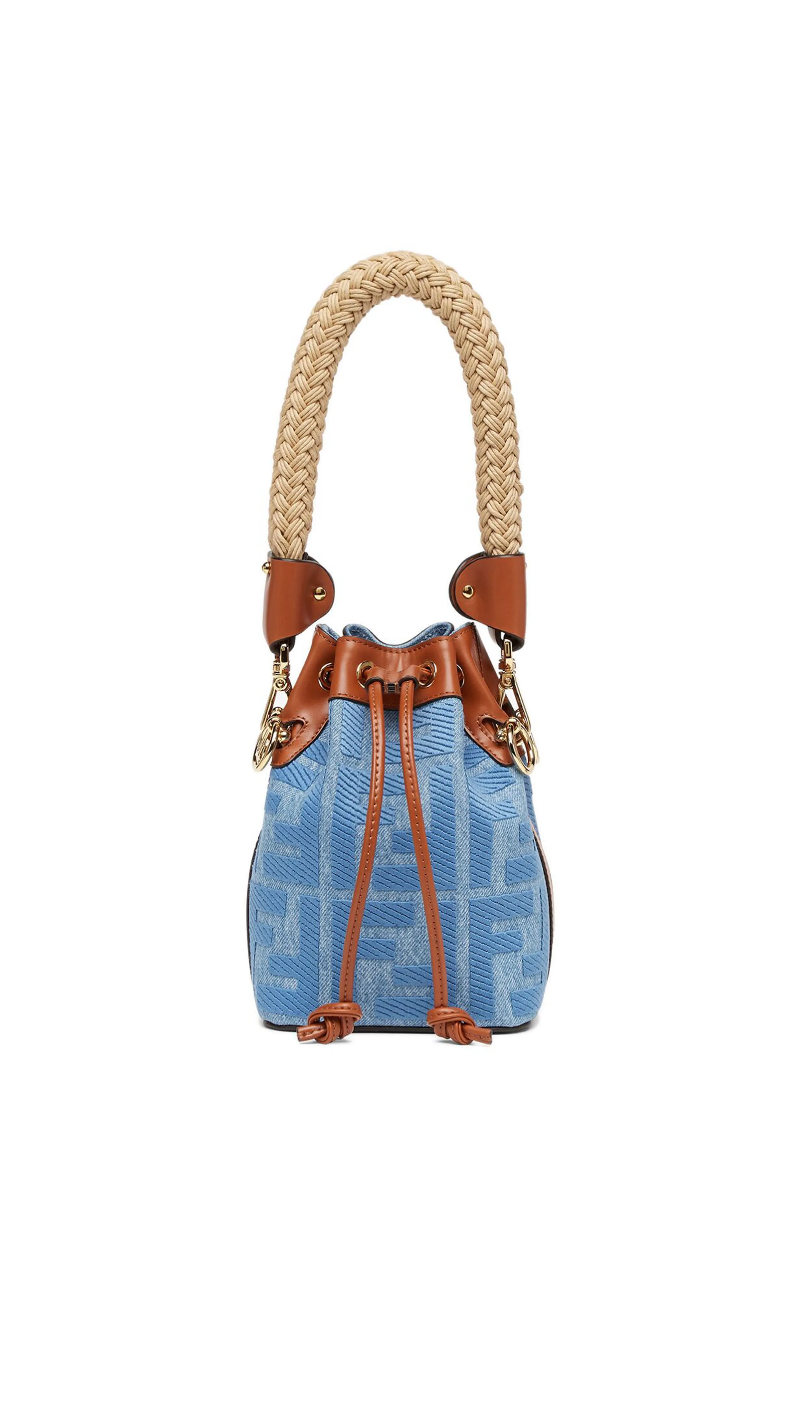 Fendi Small Mon Tresor Bucket Bag - Blue