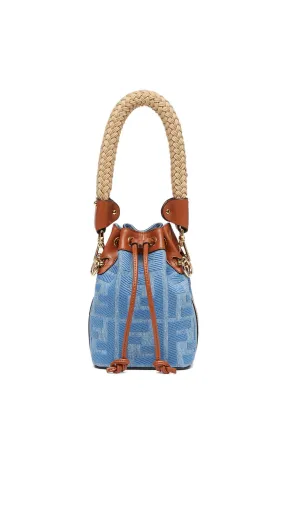 Fendi Small Mon Tresor Bucket Bag - Blue