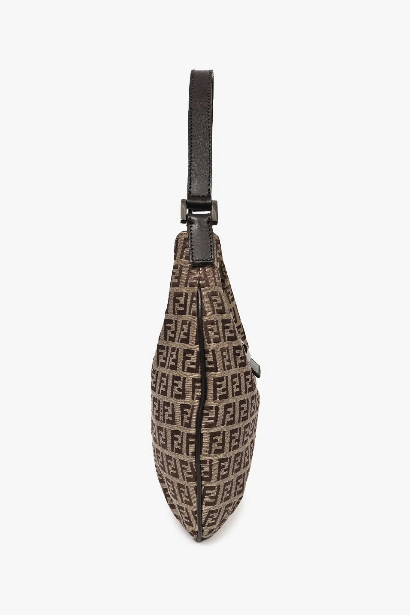 Fendi Zucca Canvas Hobo Shoulder Bag