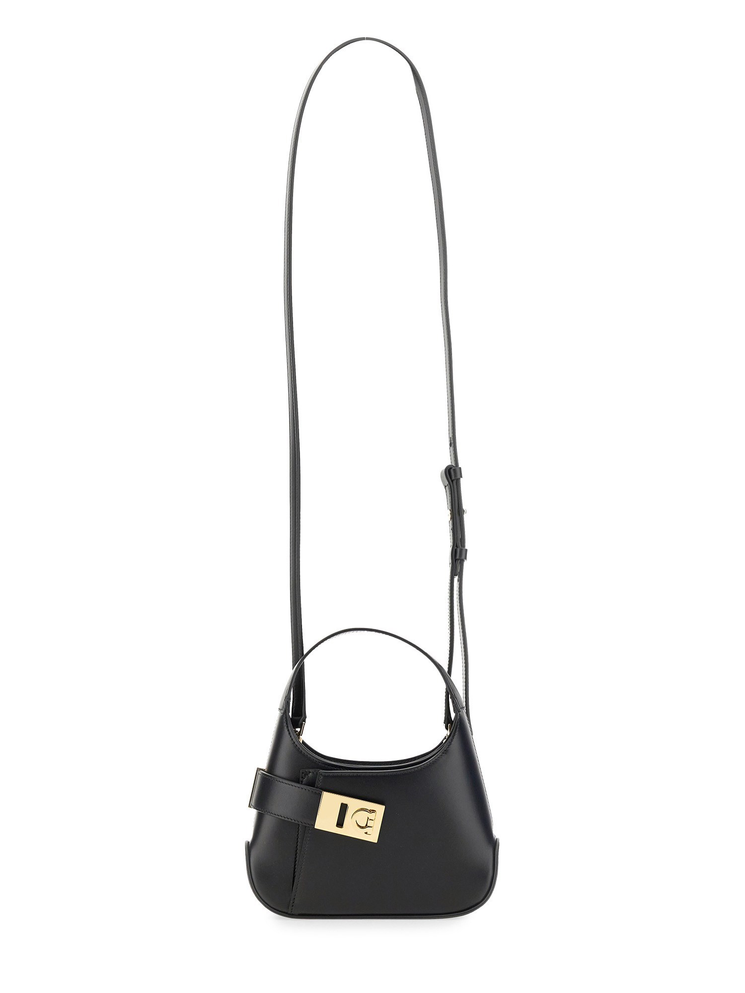 FERRAGAMO    LEATHER MINI HOBO BAG