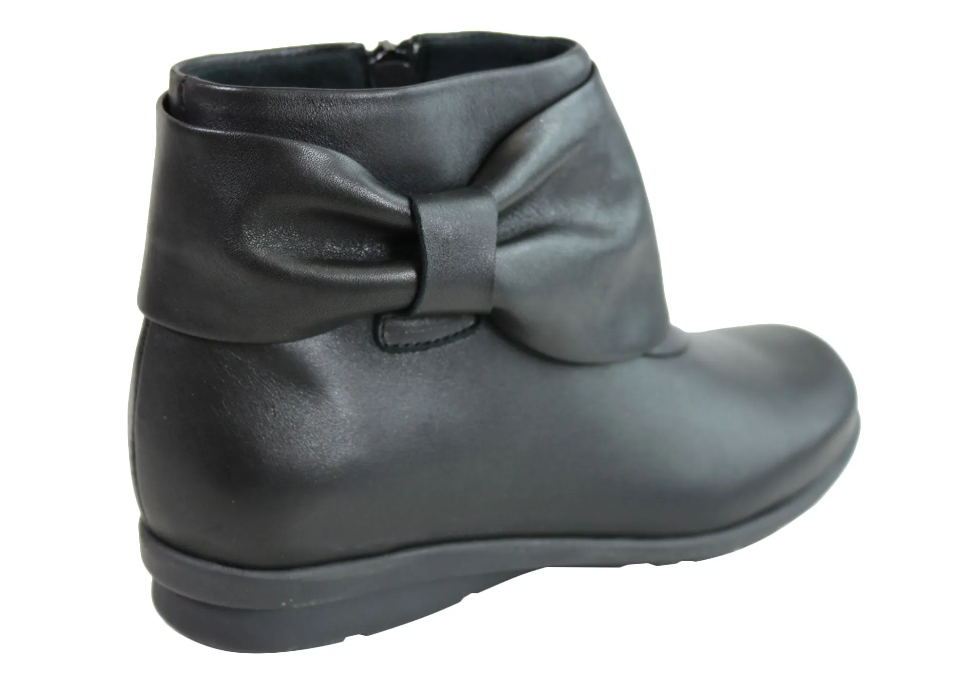 Flex & Go Womens Comfortable Leather Ankle Boots Made In Portugal