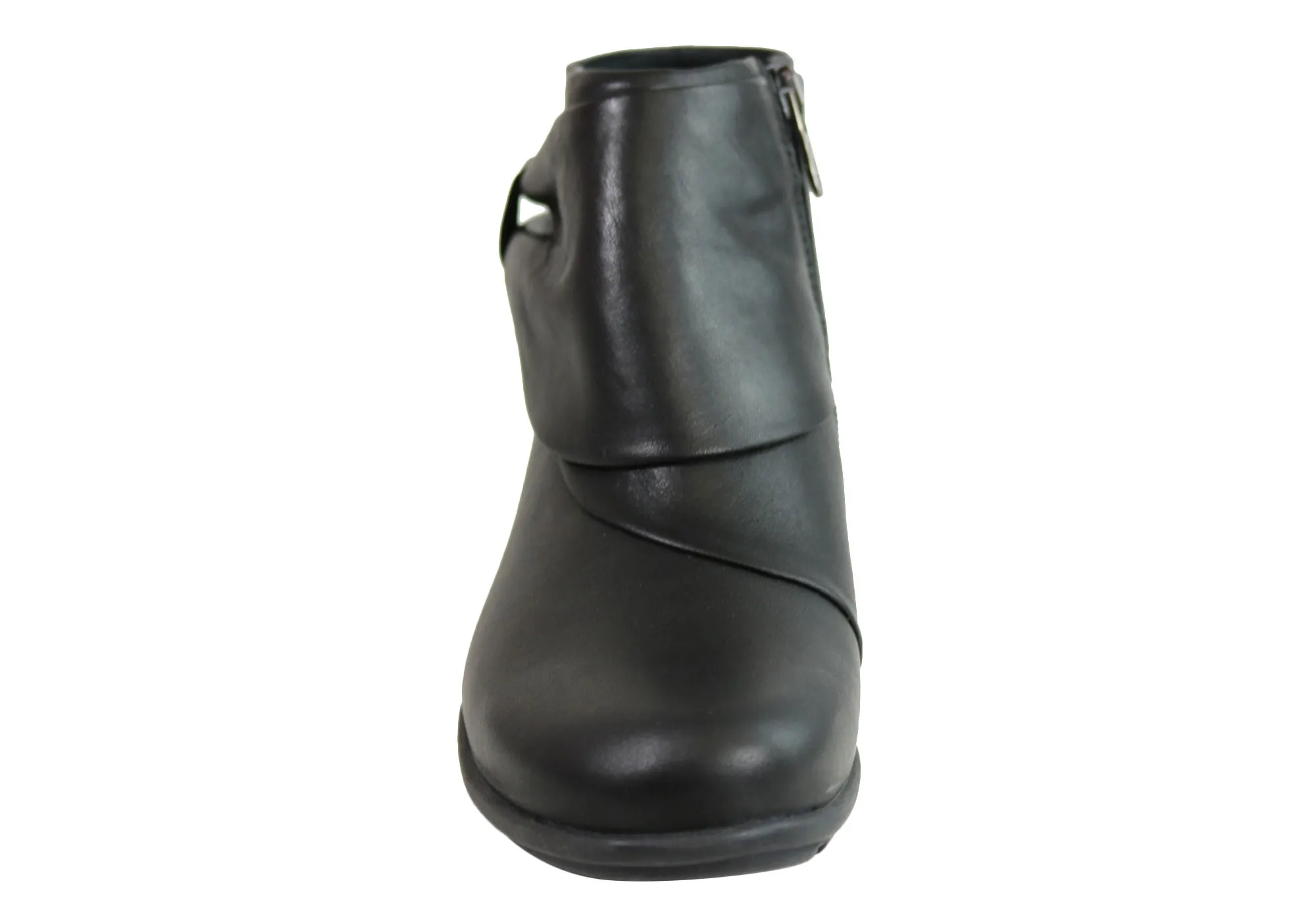 Flex & Go Womens Comfortable Leather Ankle Boots Made In Portugal