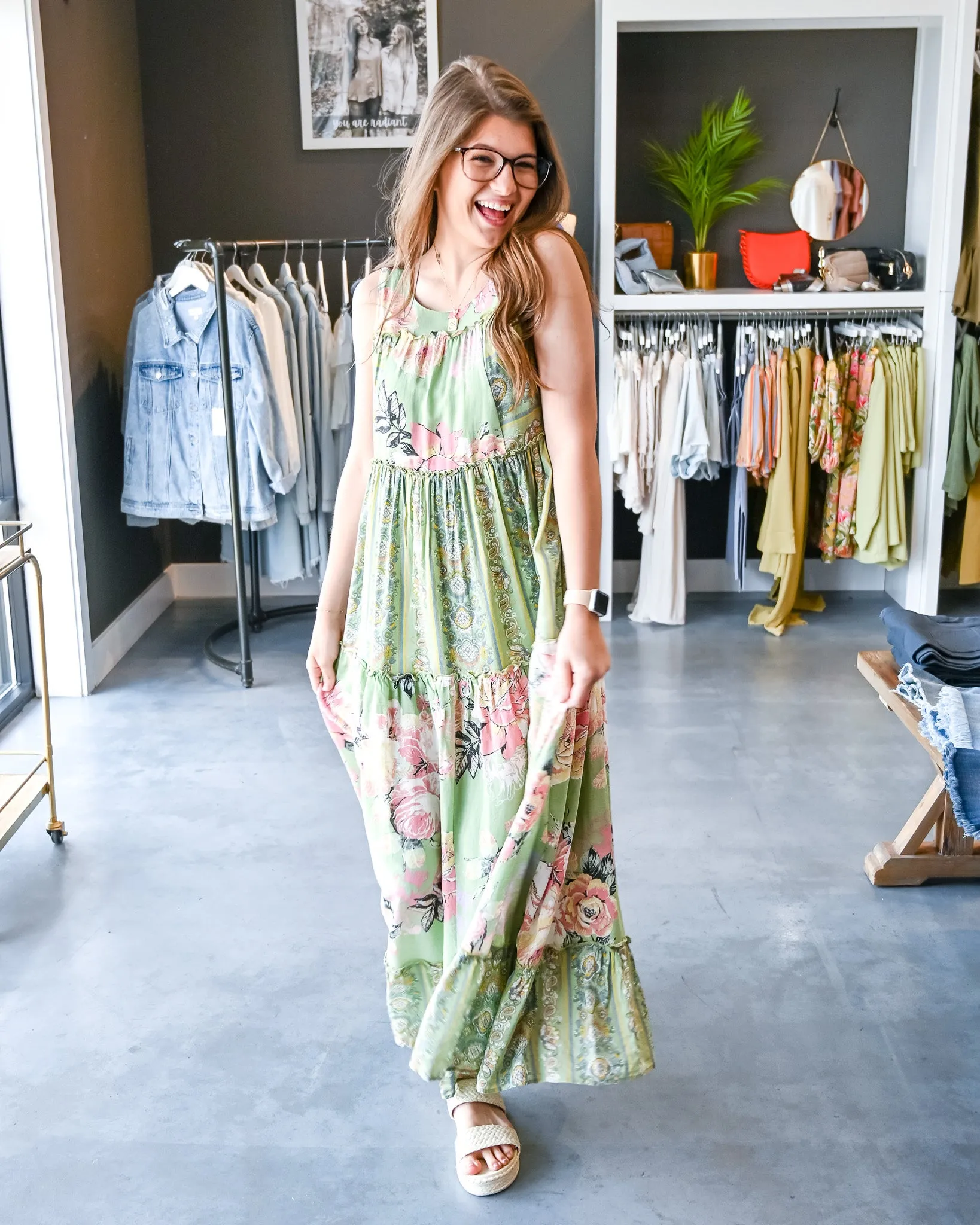 Floral Maxi Dress Waverly - Sizes S-3X