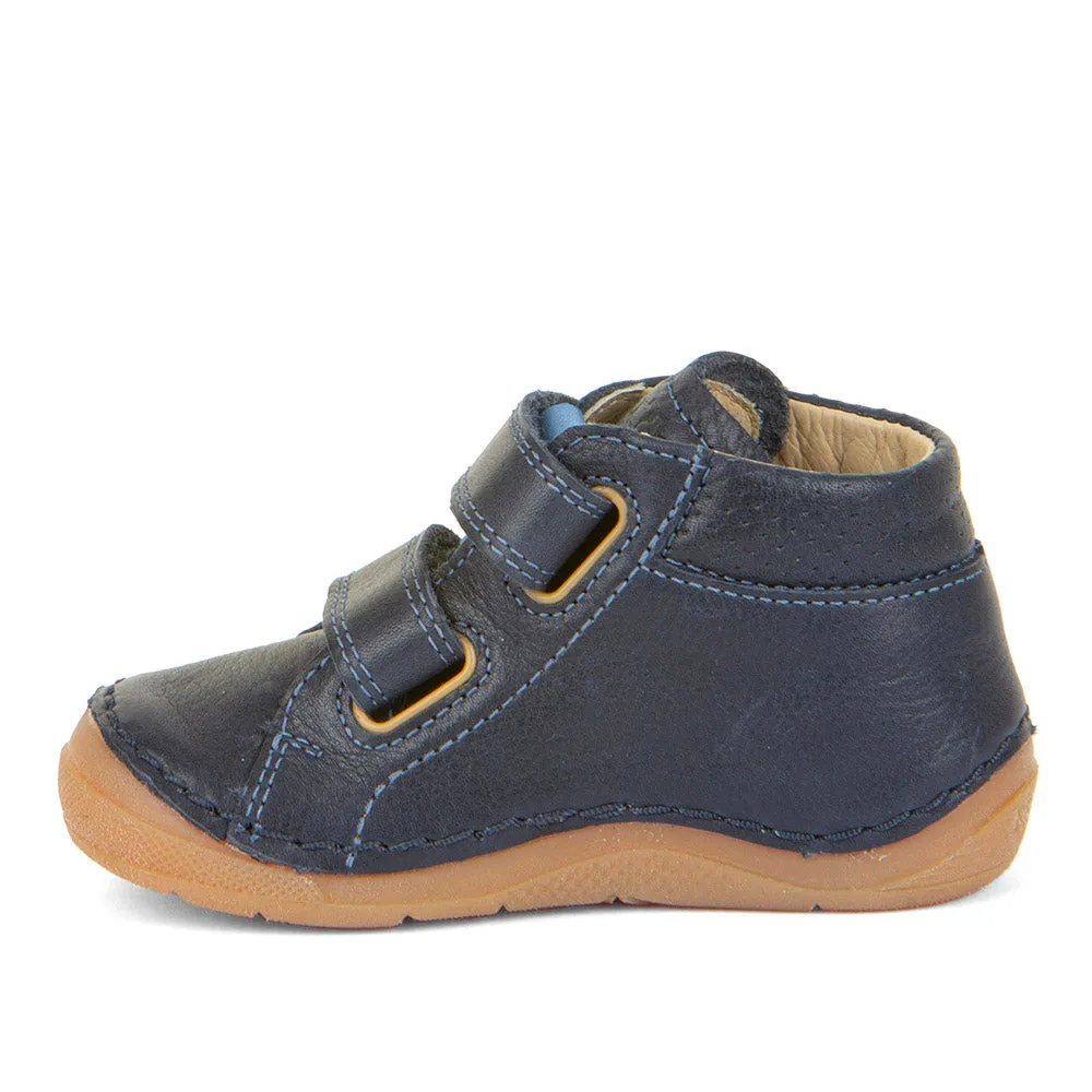 Froddo Paix Navy Ankle Boots, Velcro Closure, Airplane Detail.