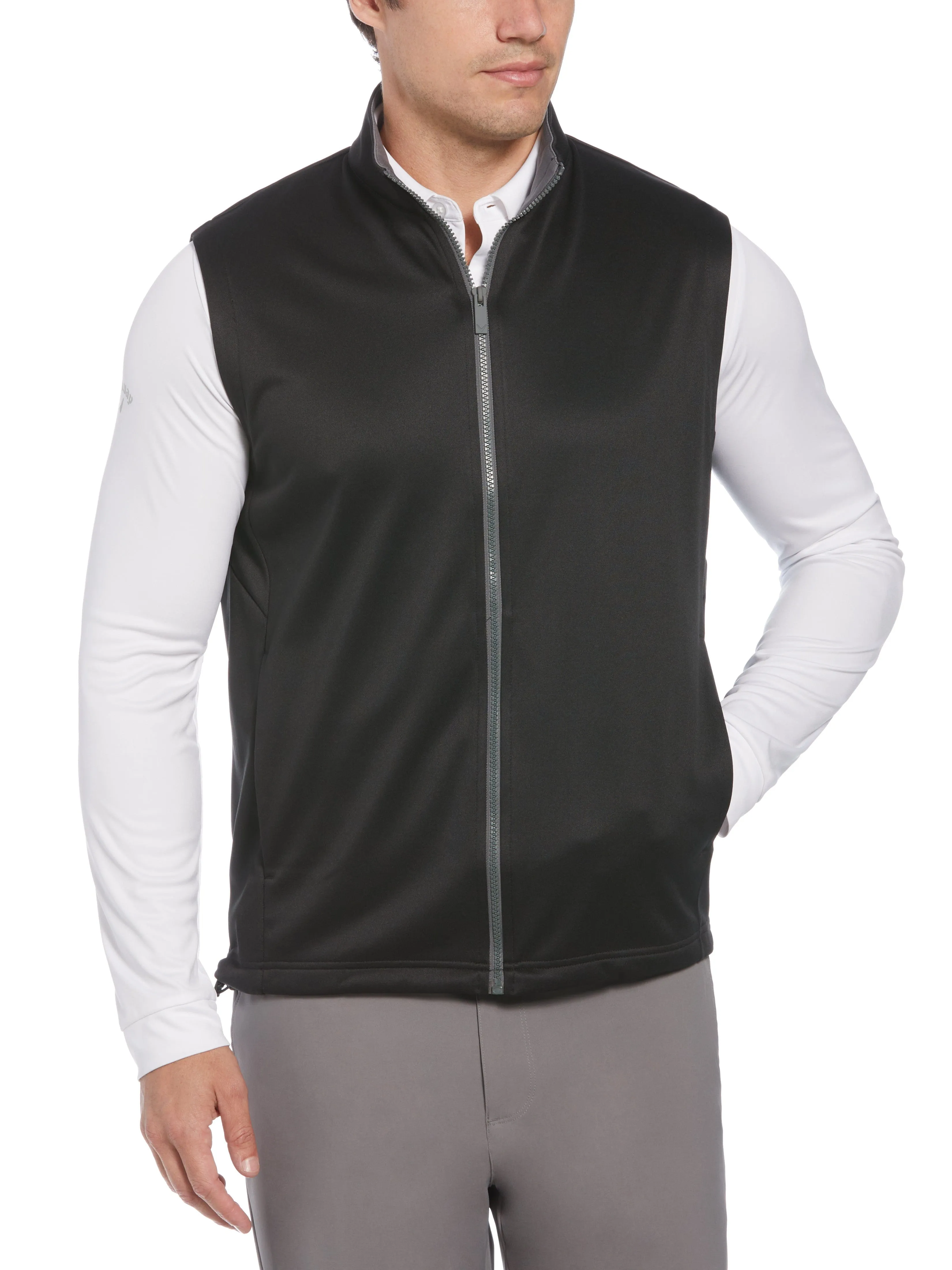 Full Zip Chevron Back Golf Vest