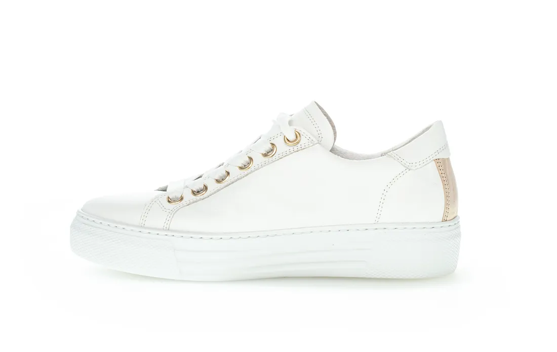 gabor white gold trainers