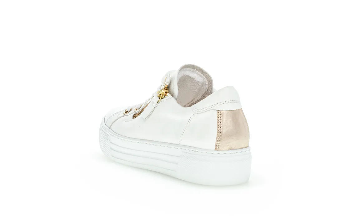 gabor white gold trainers