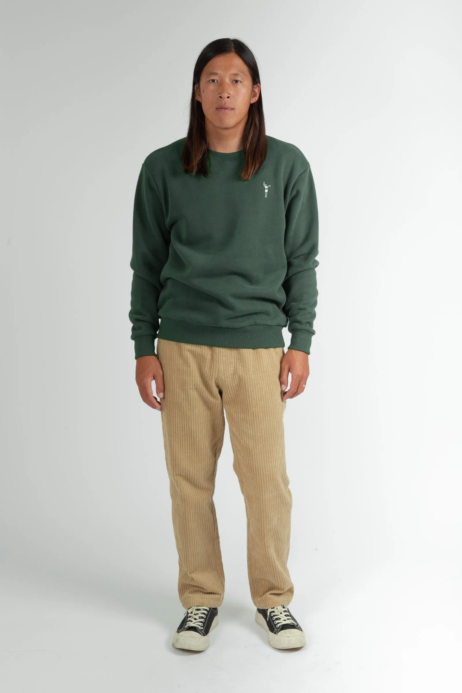 Glisser Crew Fleece Green - Best Price, Free Delivery