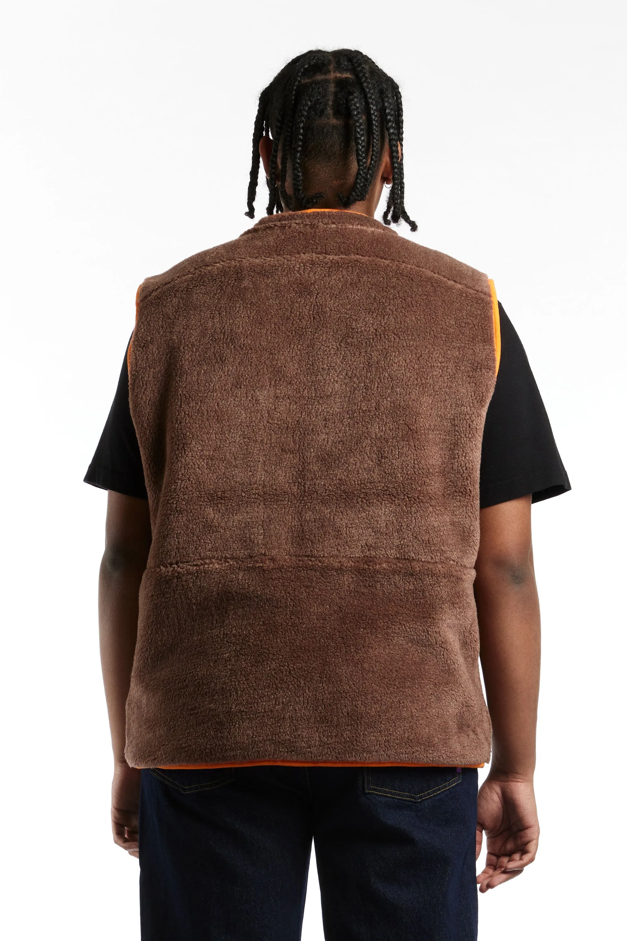 Good Morning Tapes Reversible Polar Fleece Zip Through Vest