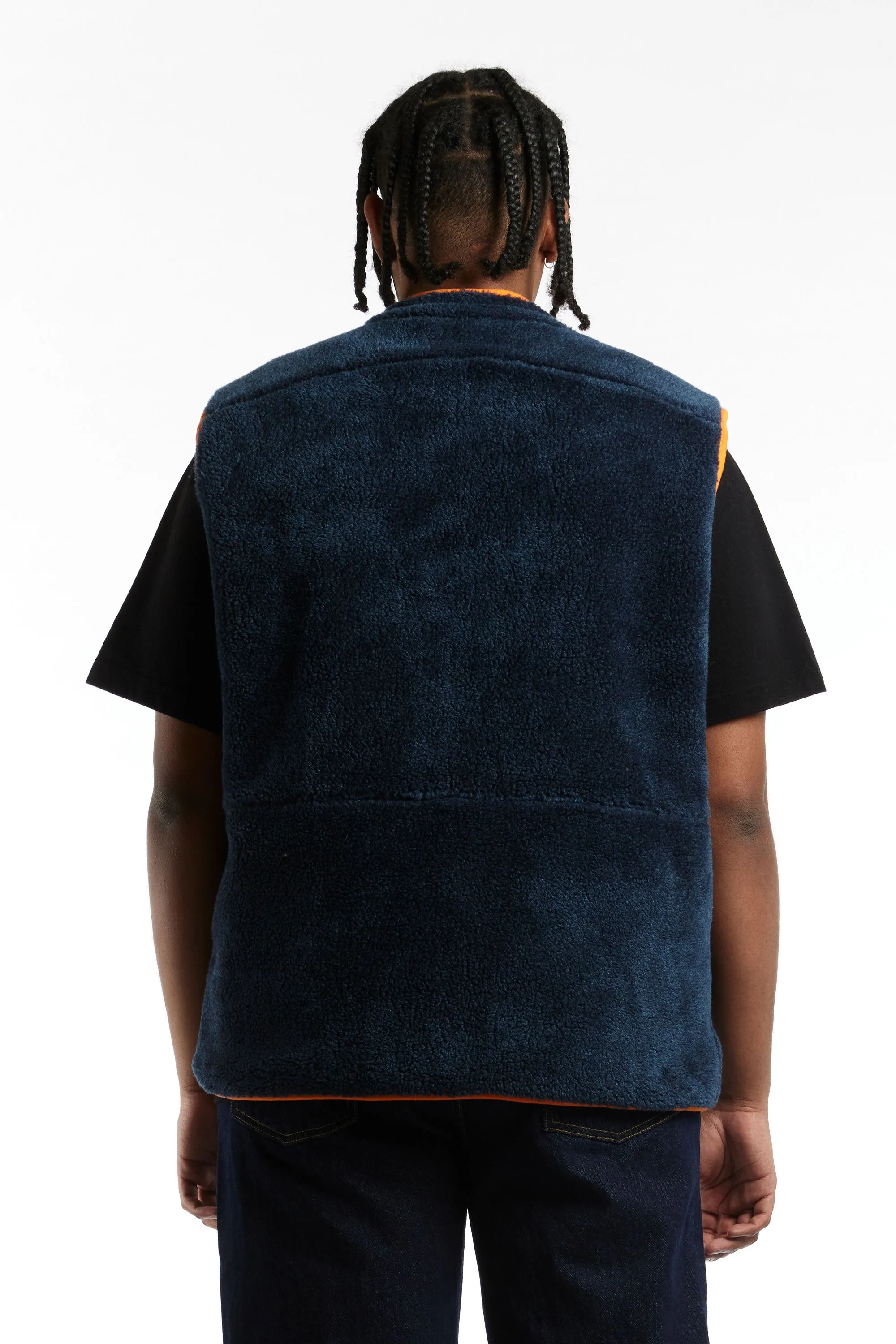 Good Morning Tapes Reversible Polar Fleece Zip Through Vest