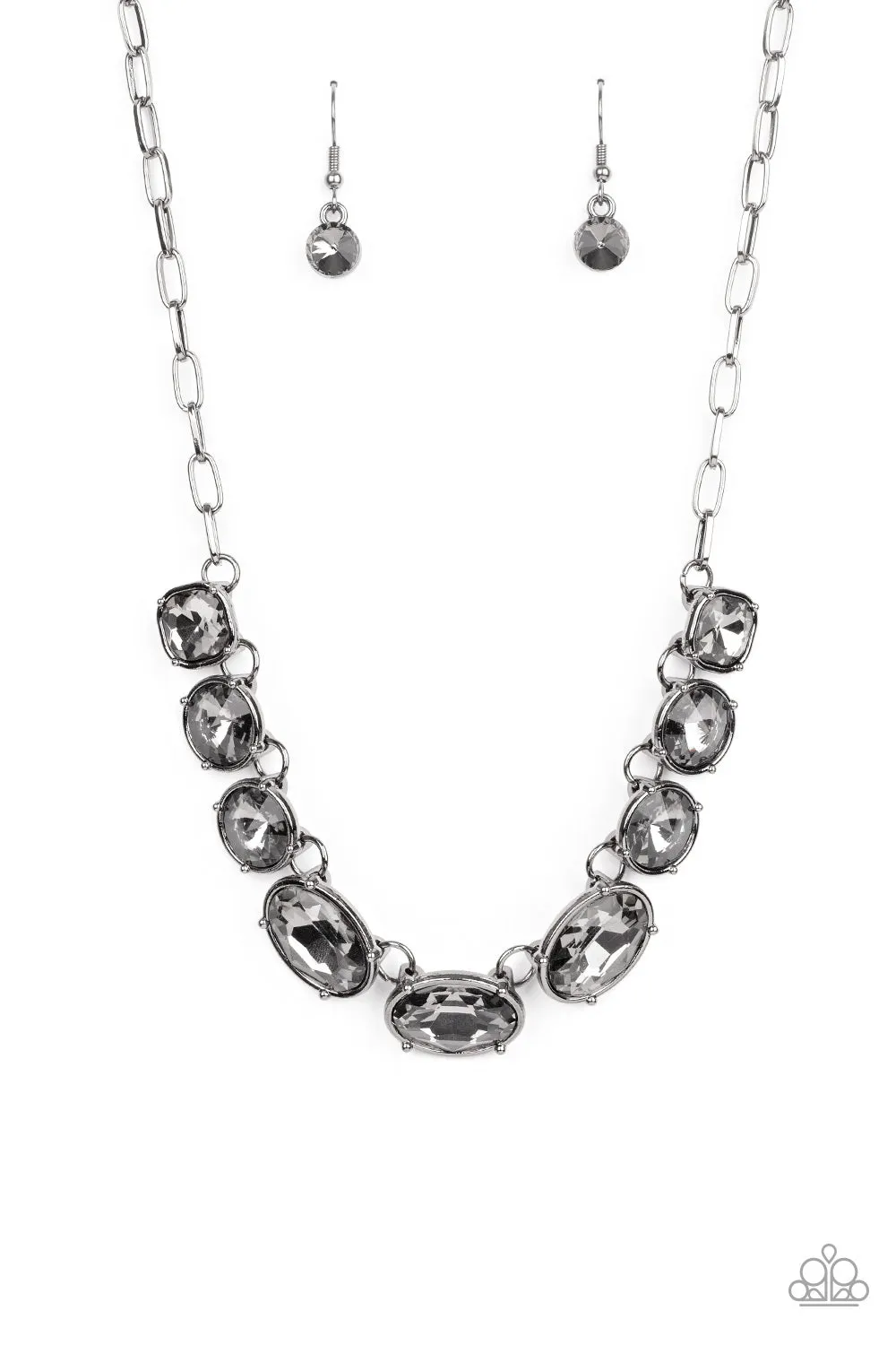 Gorgeous Black Glacial Necklace