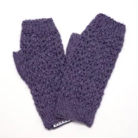 Gotland Violet fingerless gloves