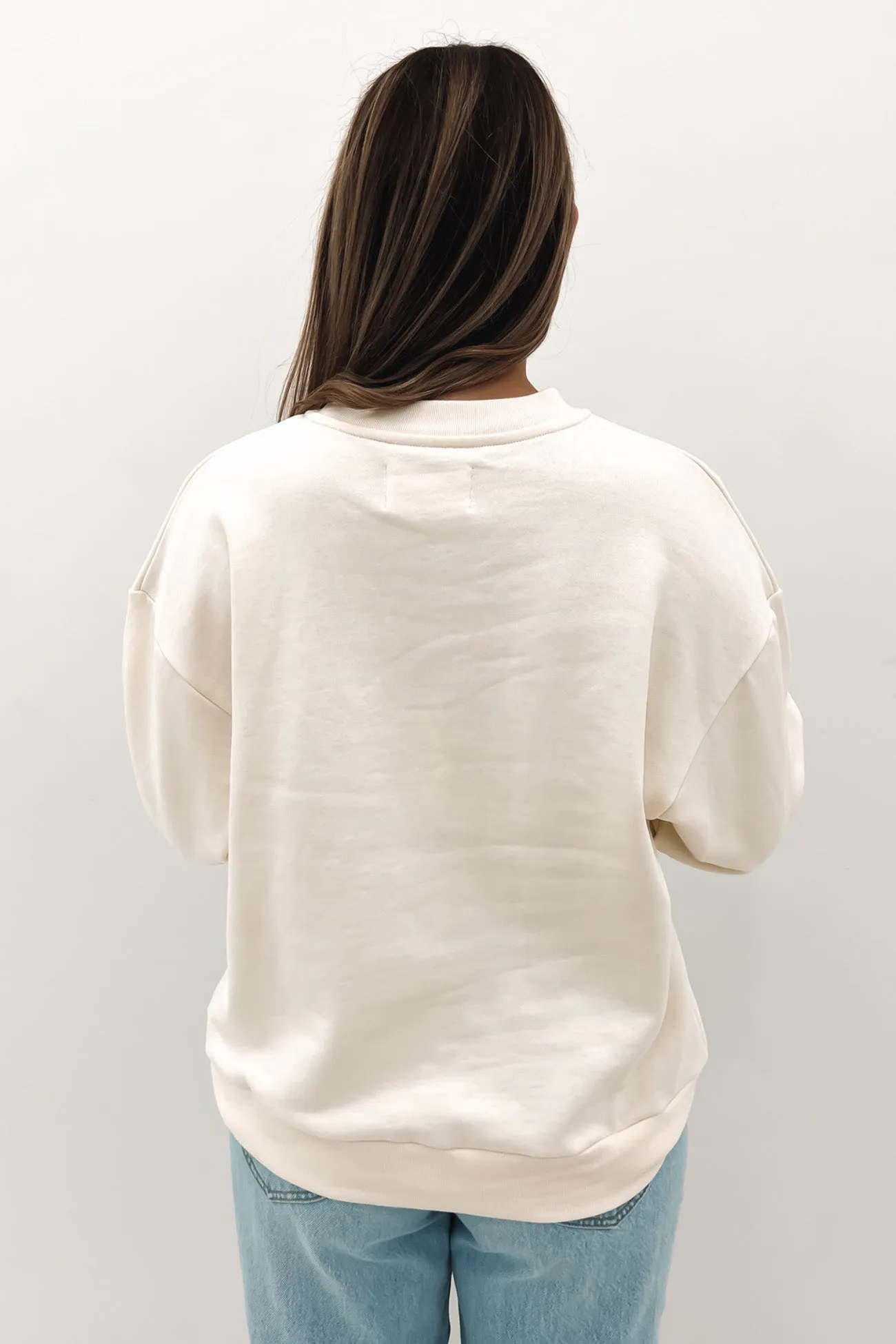 Graduate Slouch Sweater Cream