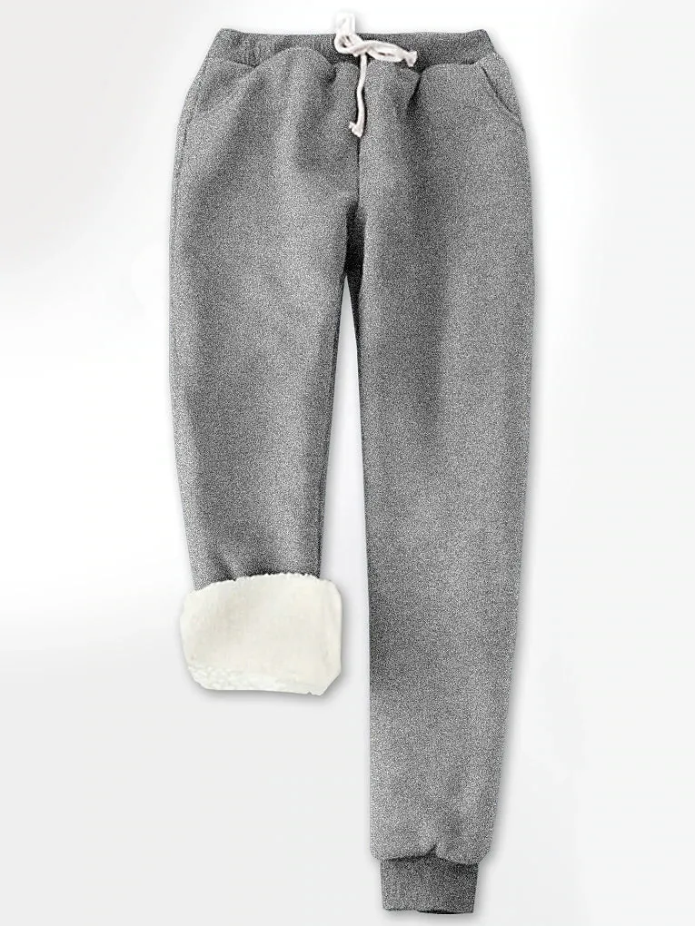 Gray Women's Fleece Pajama Set