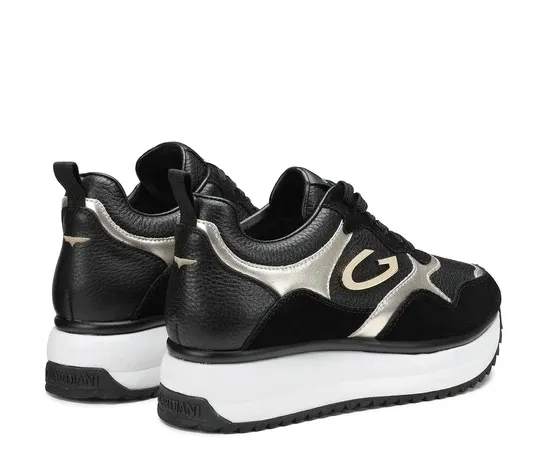 Guardiani women's black/gold Louise AGW017007 sneakers