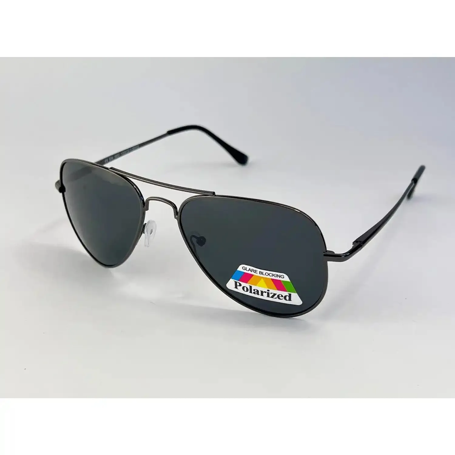 gunmetal polarized wayfarer sunglasses