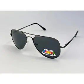 gunmetal polarized wayfarer sunglasses