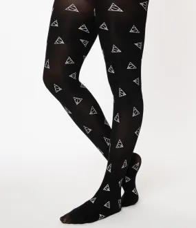 Harry Potter Deathly Hallows Tights - Buy Unique Vintage