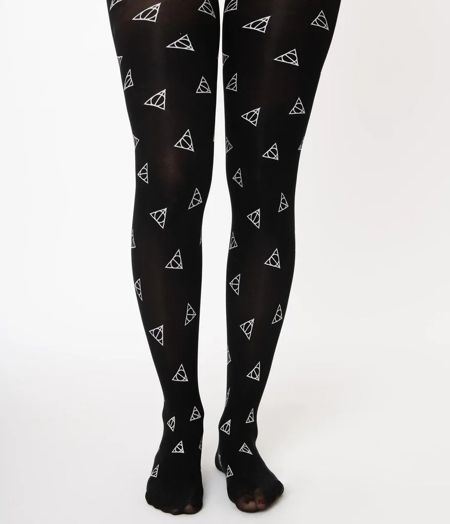 Harry Potter Deathly Hallows Tights - Buy Unique Vintage