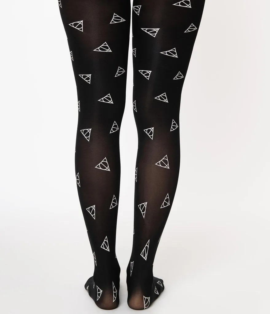 Harry Potter Deathly Hallows Tights - Buy Unique Vintage