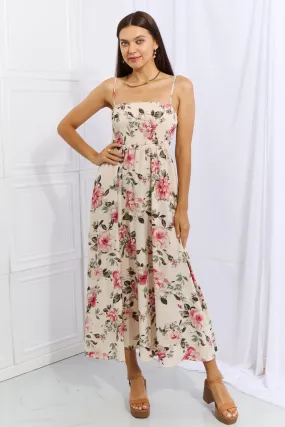 Hold Me Tight Pink Floral Maxi Dress