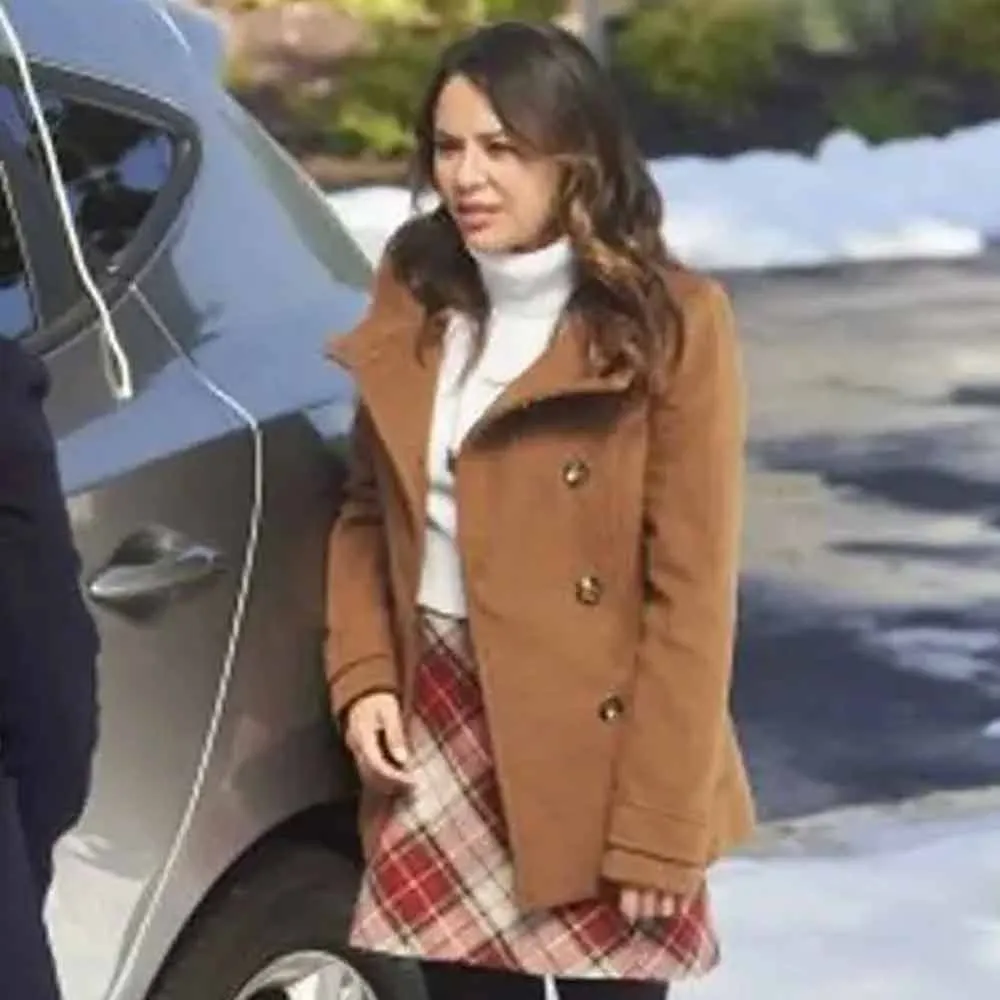 Holly and Ivy Janel Parrish Brown Peacoat