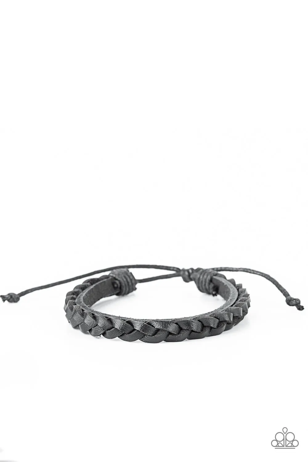 Homespun Harmony - Black Bracelet: Handmade, Stylish, Affordable