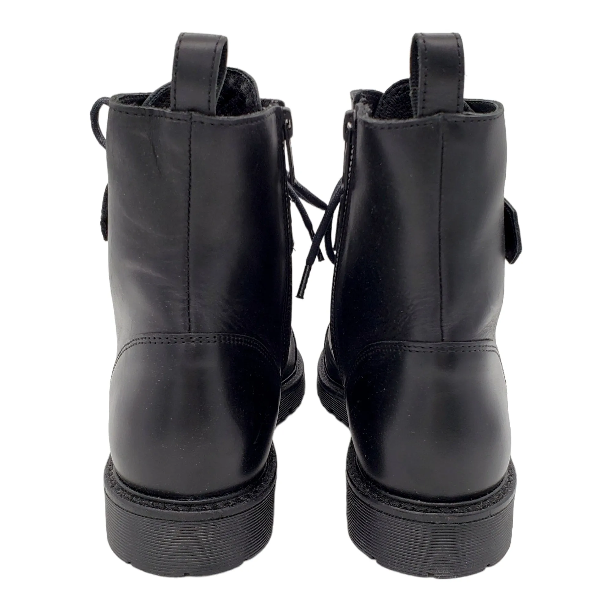 Hush Black Buxton Combat Boots